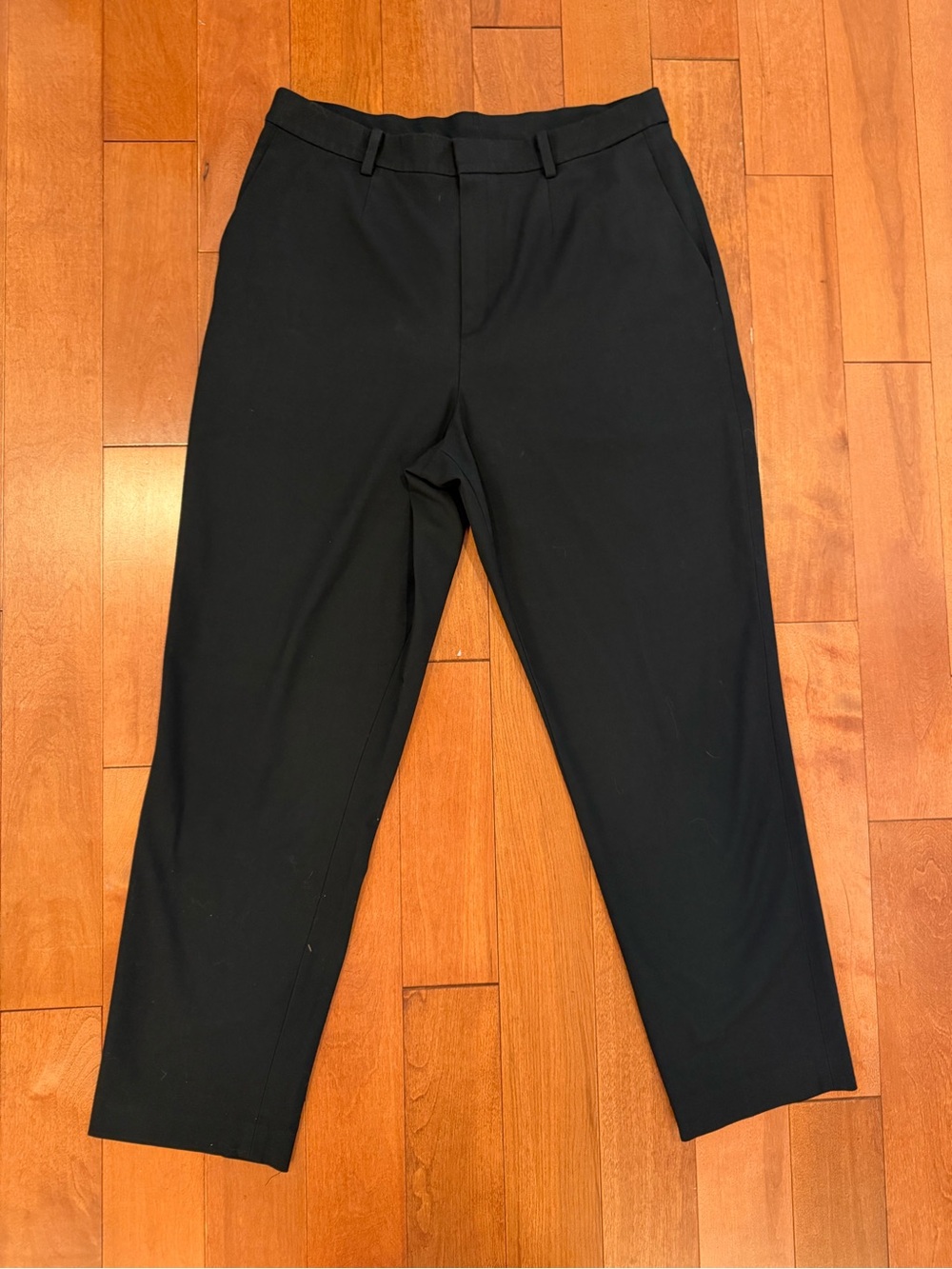 UNIQLO Black Ankle Dress Pants Trousers Size L 30-31